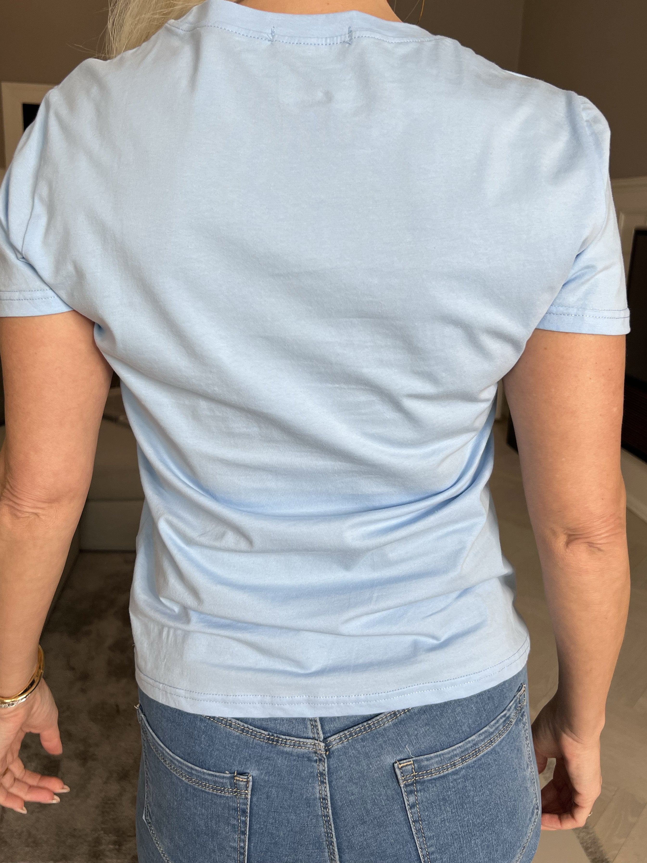 Coco - T-shirt med perler og similisten på brystet